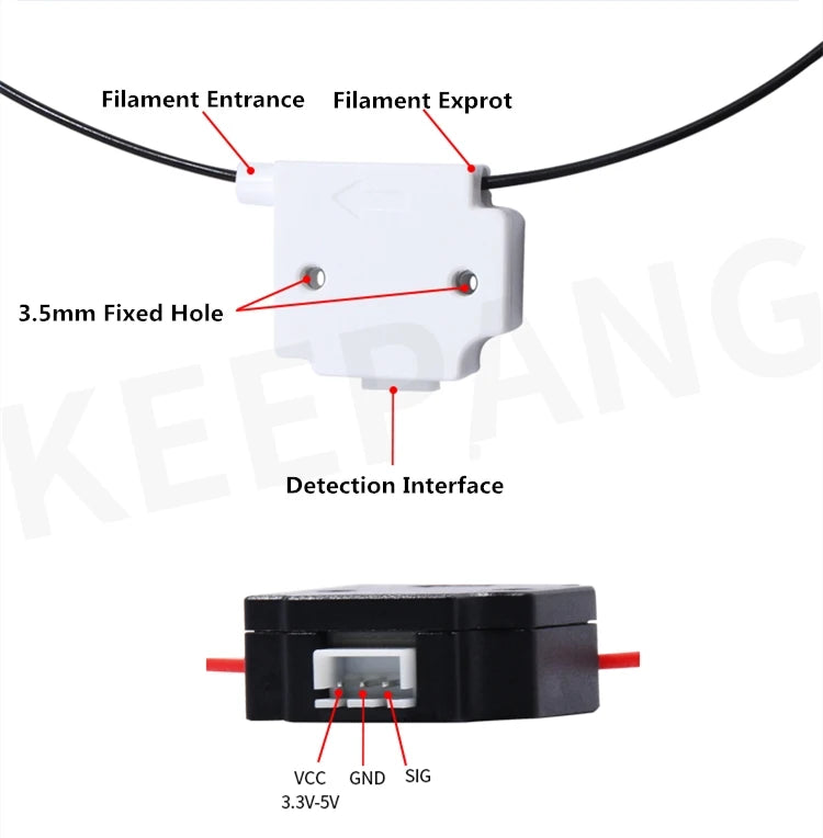 KINGROON Filament Runout Detection Module with 1M Cable