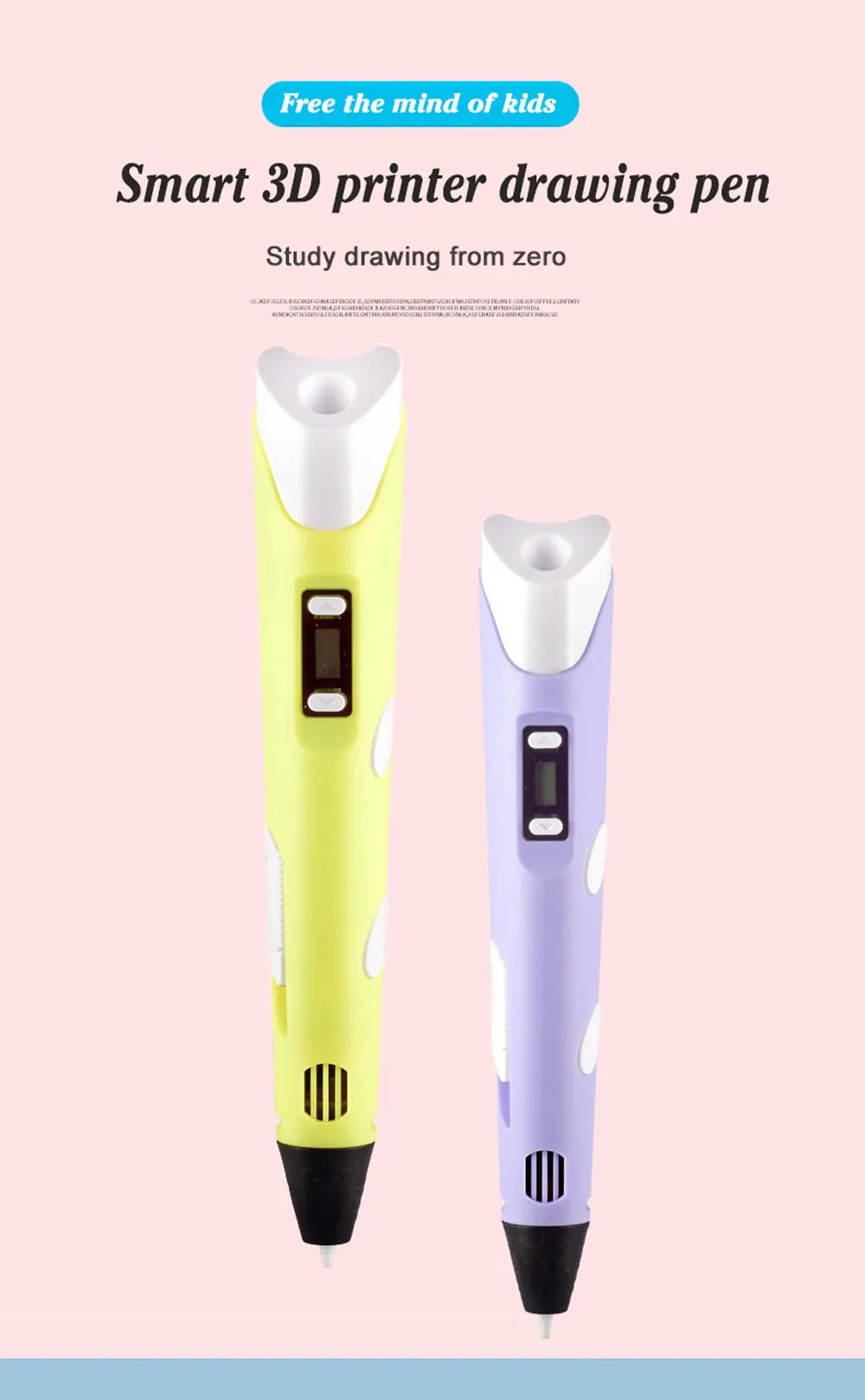 3D Pen - 3D Drawing & Printing Pen with LCD Screen