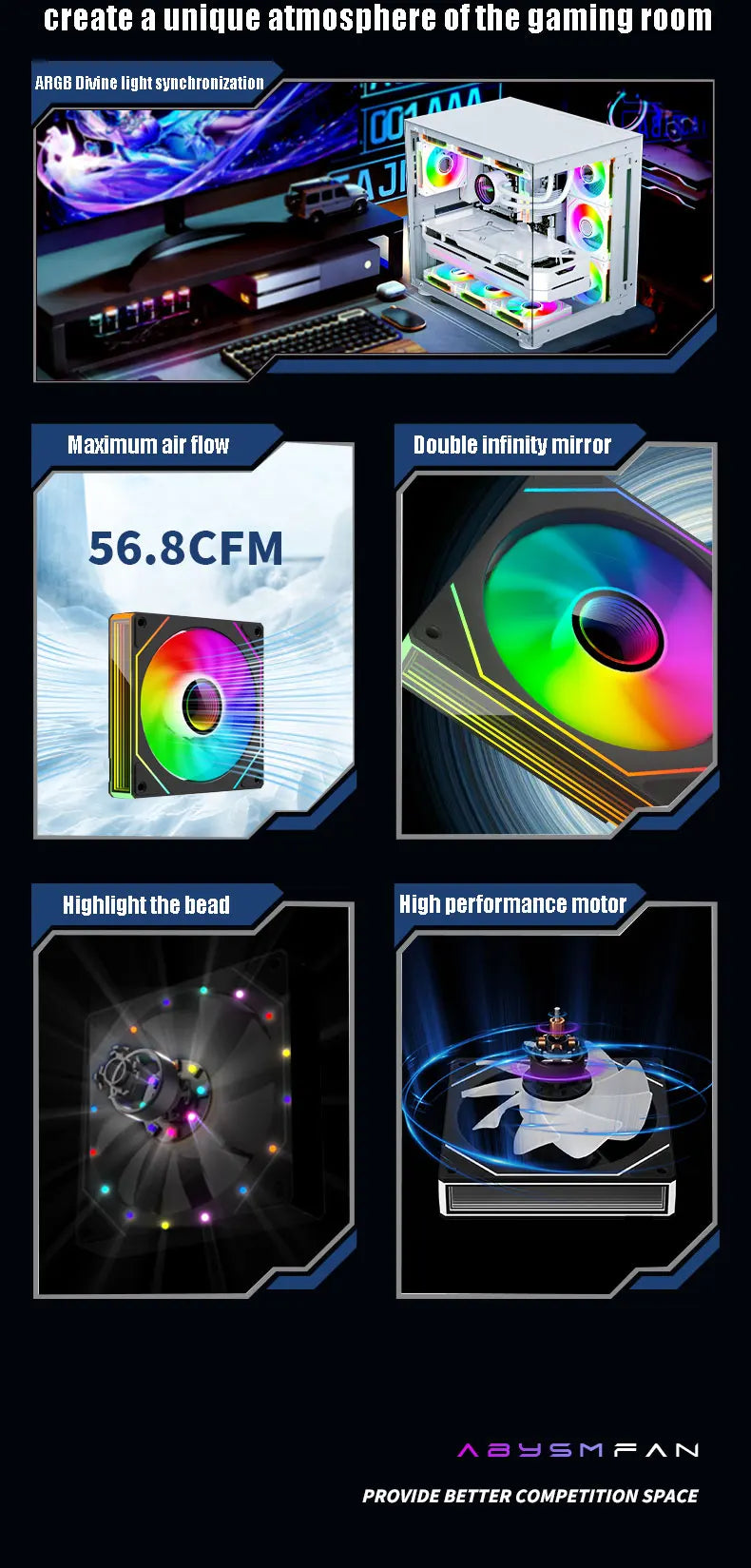 PRISM 7 PRO 120mm ARGB PWM Cooling Fan
