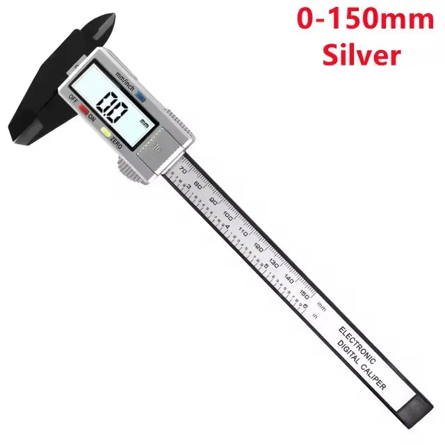 150mm/100mm Digital Caliper – Carbon Fiber Vernier Gauge