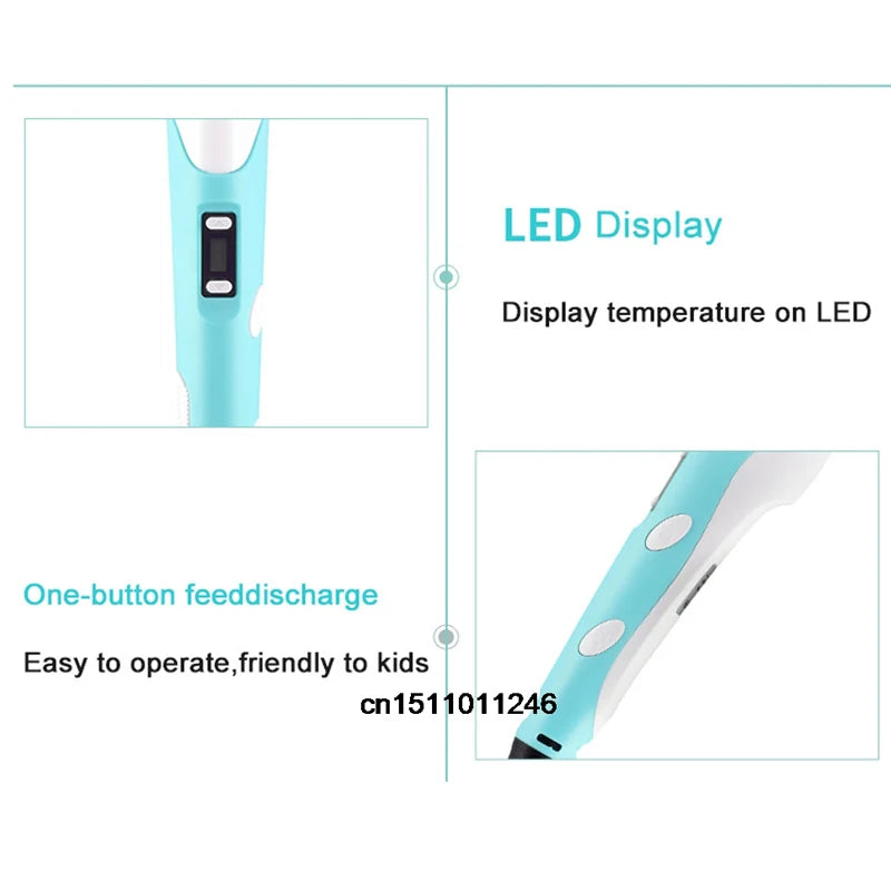 3D Pen - 3D Drawing & Printing Pen with LCD Screen
