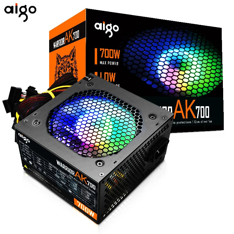 Aigo AK RGB PSU – 500W to 1000W ATX Gaming Power Supply
