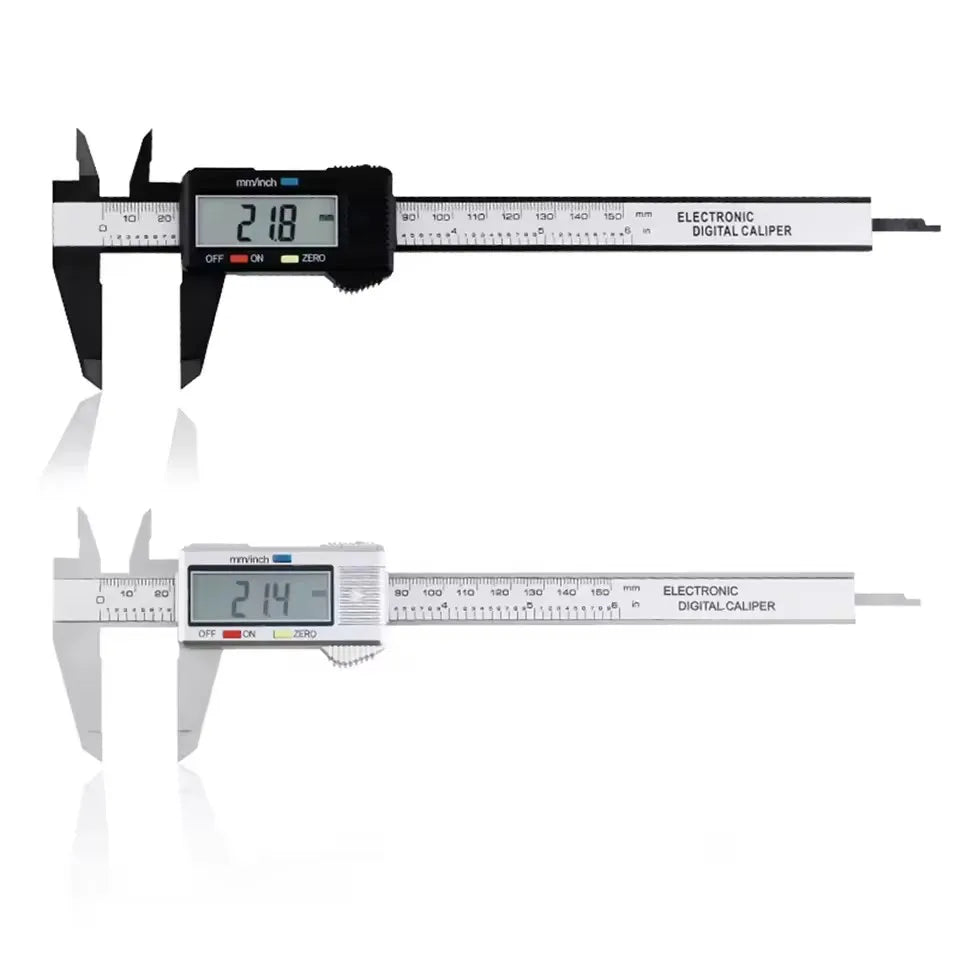 150mm/100mm Digital Caliper – Carbon Fiber Vernier Gauge