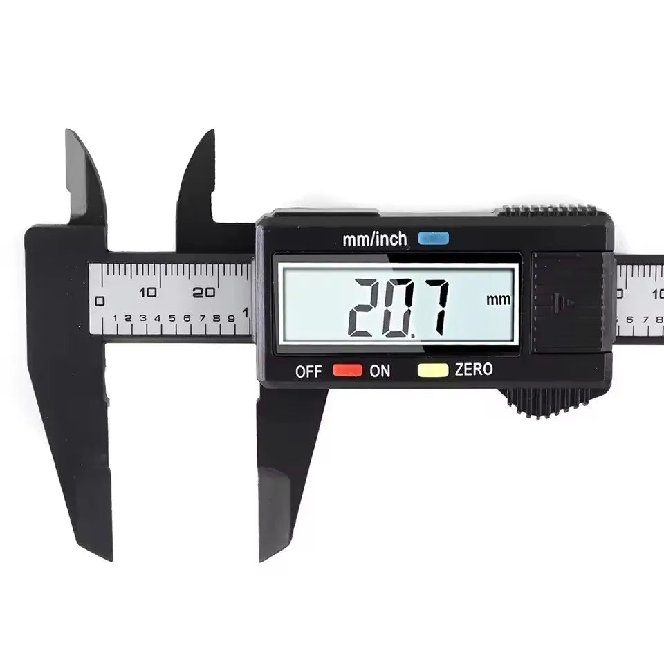 150mm/100mm Digital Caliper – Carbon Fiber Vernier Gauge