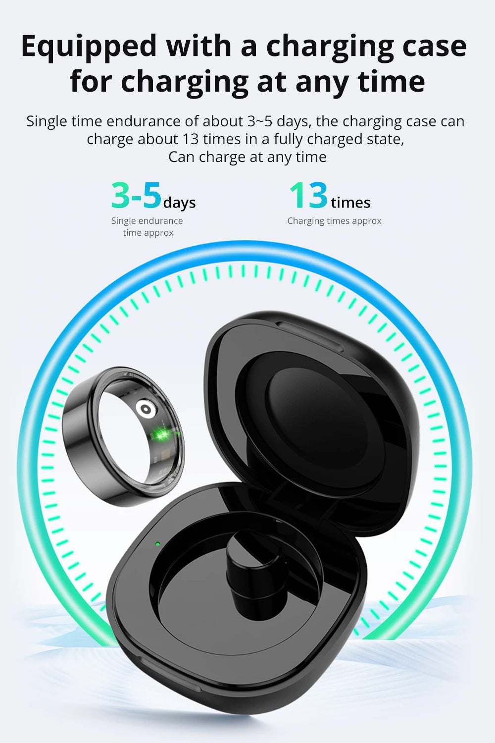 COLMI R02 Smart Ring 2024 – Health Monitor with Charging Case