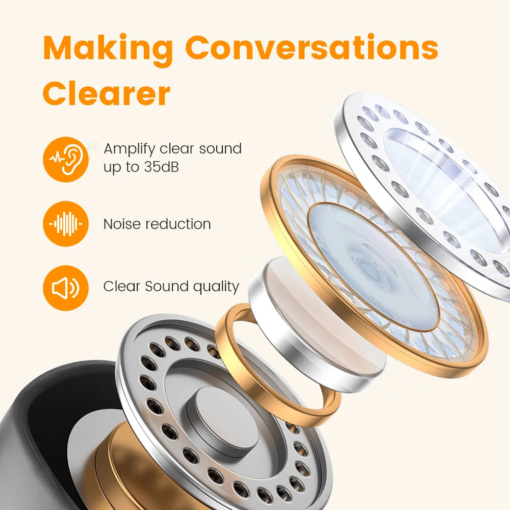 Mini Rechargeable ITE Hearing Aid
