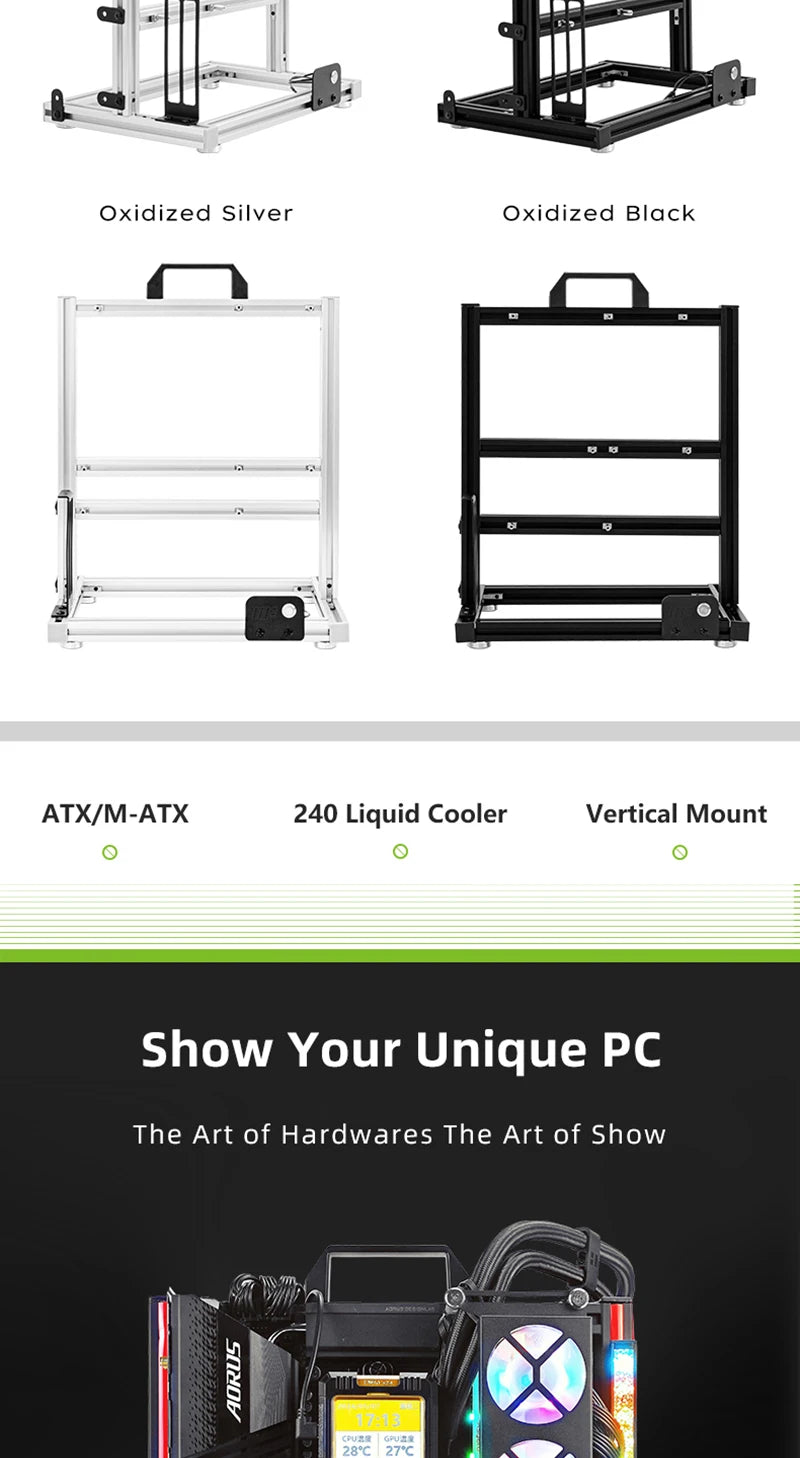 METALFISH BlockCase Aluminum Open Frame