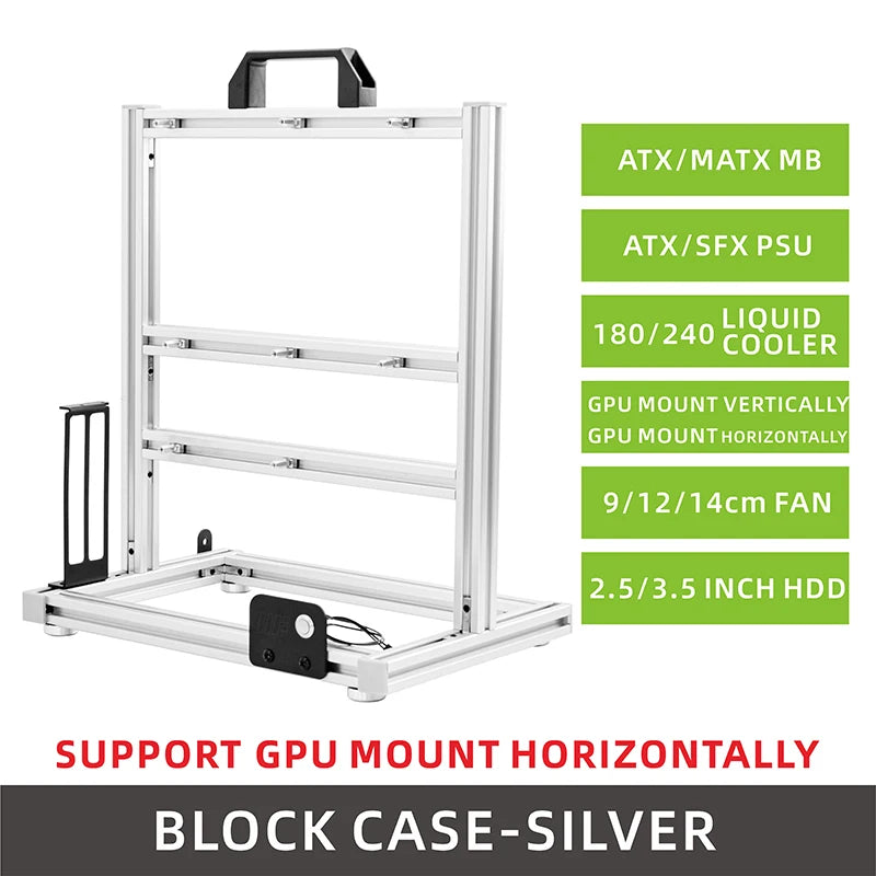 METALFISH BlockCase Aluminum Open Frame
