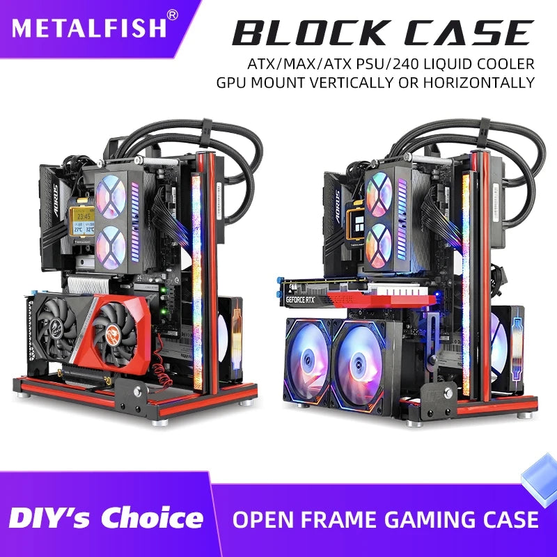 METALFISH BlockCase Aluminum Open Frame