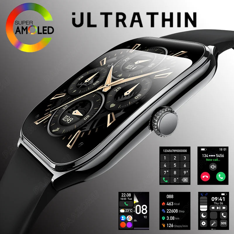 1.96" Ultra Thin AMOLED Smart Watch