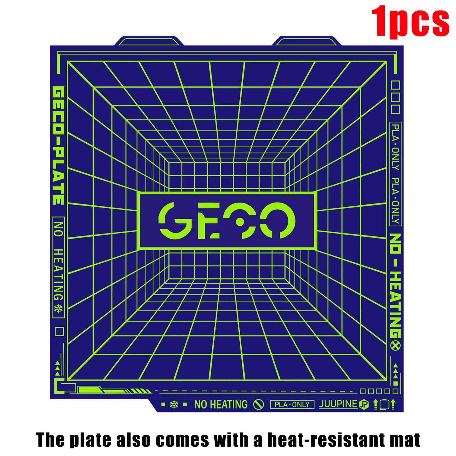 Geco PLA Build Plate 257x257mm for Bambu Lab Printers