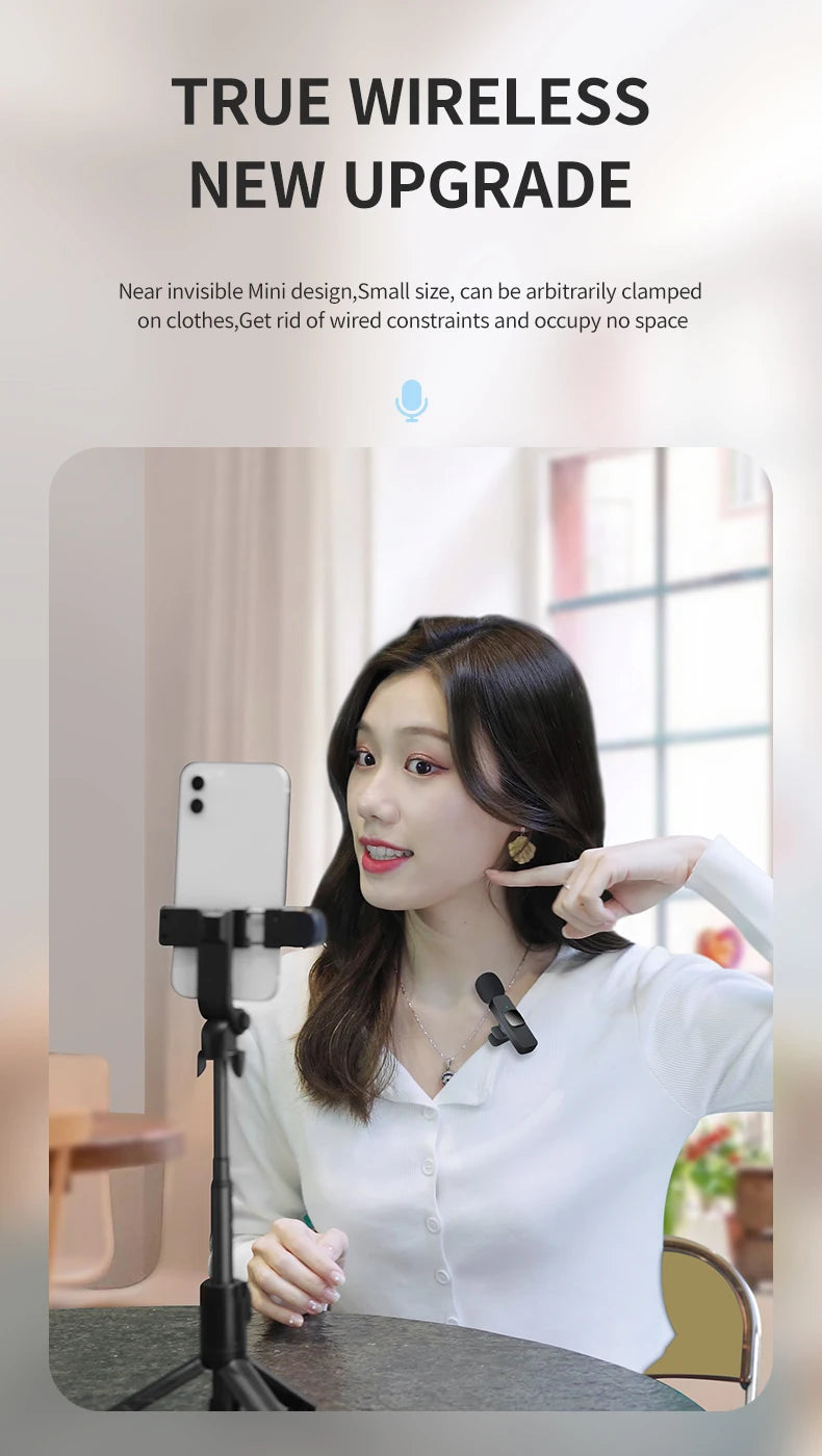 Basix 2.4G Wireless Lavalier Microphone for Phones
