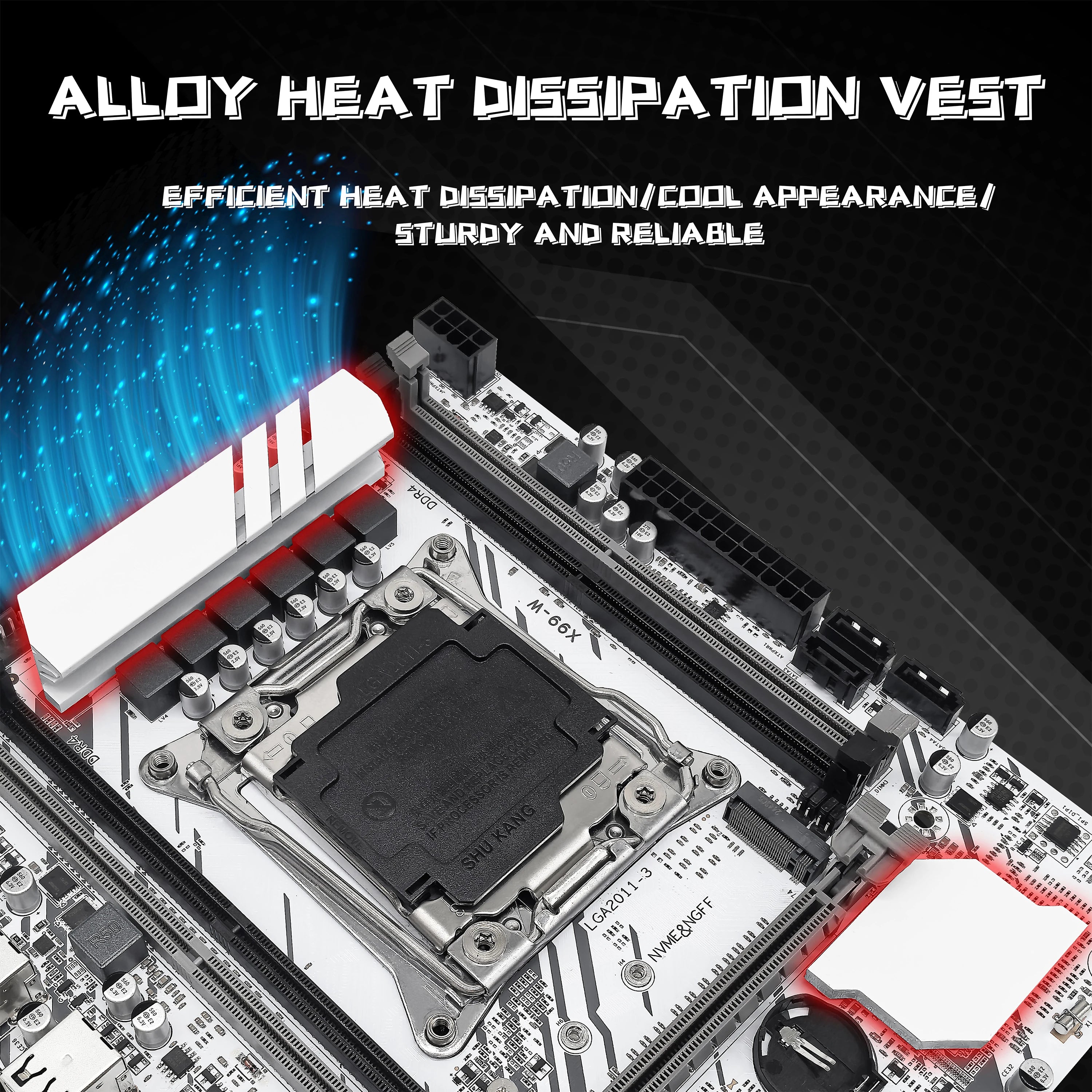 ZSUS X99-W Motherboard Kit – Xeon E5-2680V4 + 16GB DDR4 + M.2 NVMe Support