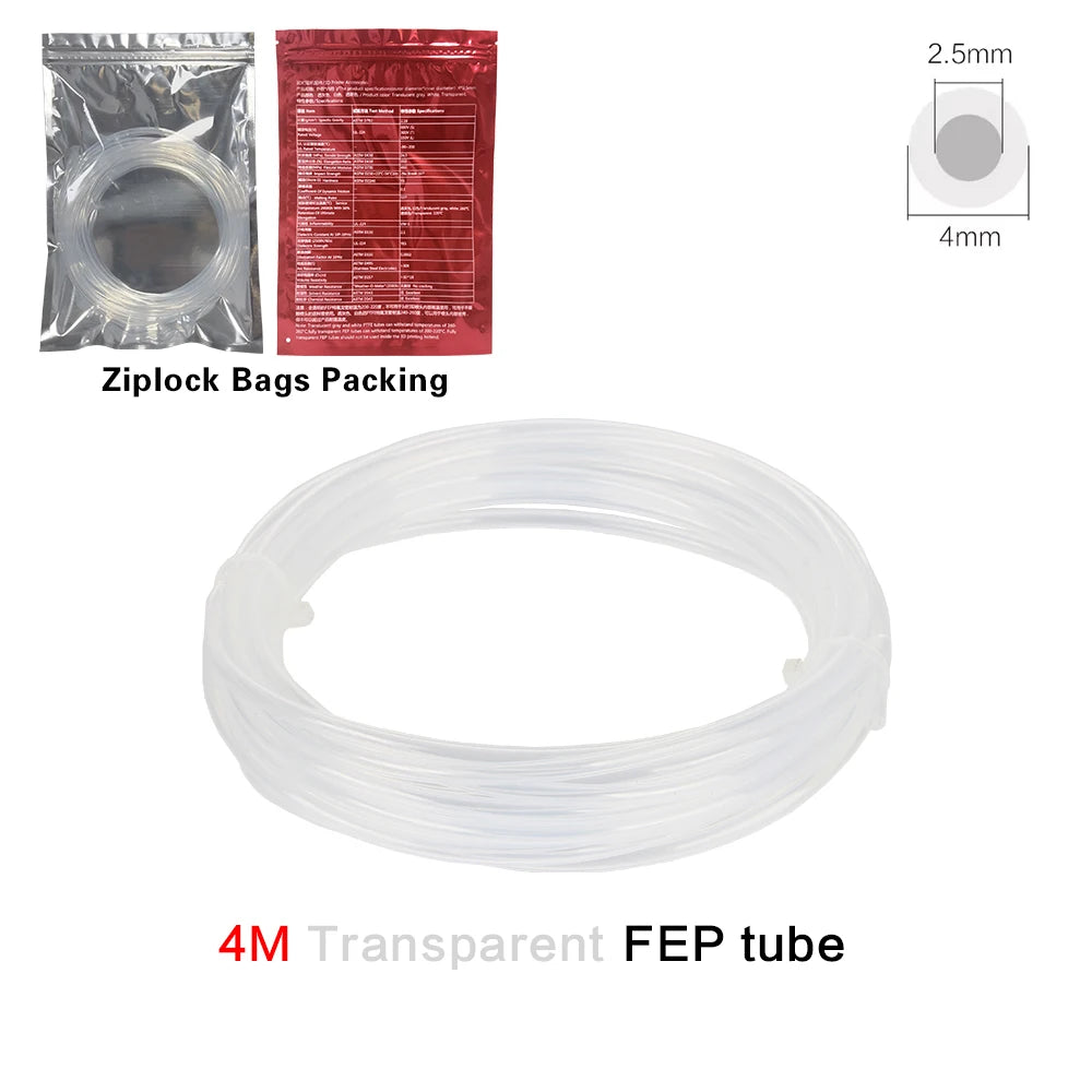PTFE Tube for Bambu Lab P1P AMS A1 Mini 3D Printer