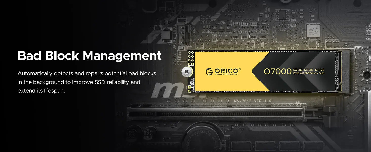 ORICO O7000 2TB NVMe SSD – PCIe 4.0 M.2 Internal Drive