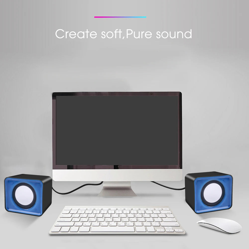 Mini PC Speaker – Portable Sound Box for Computer & Laptop