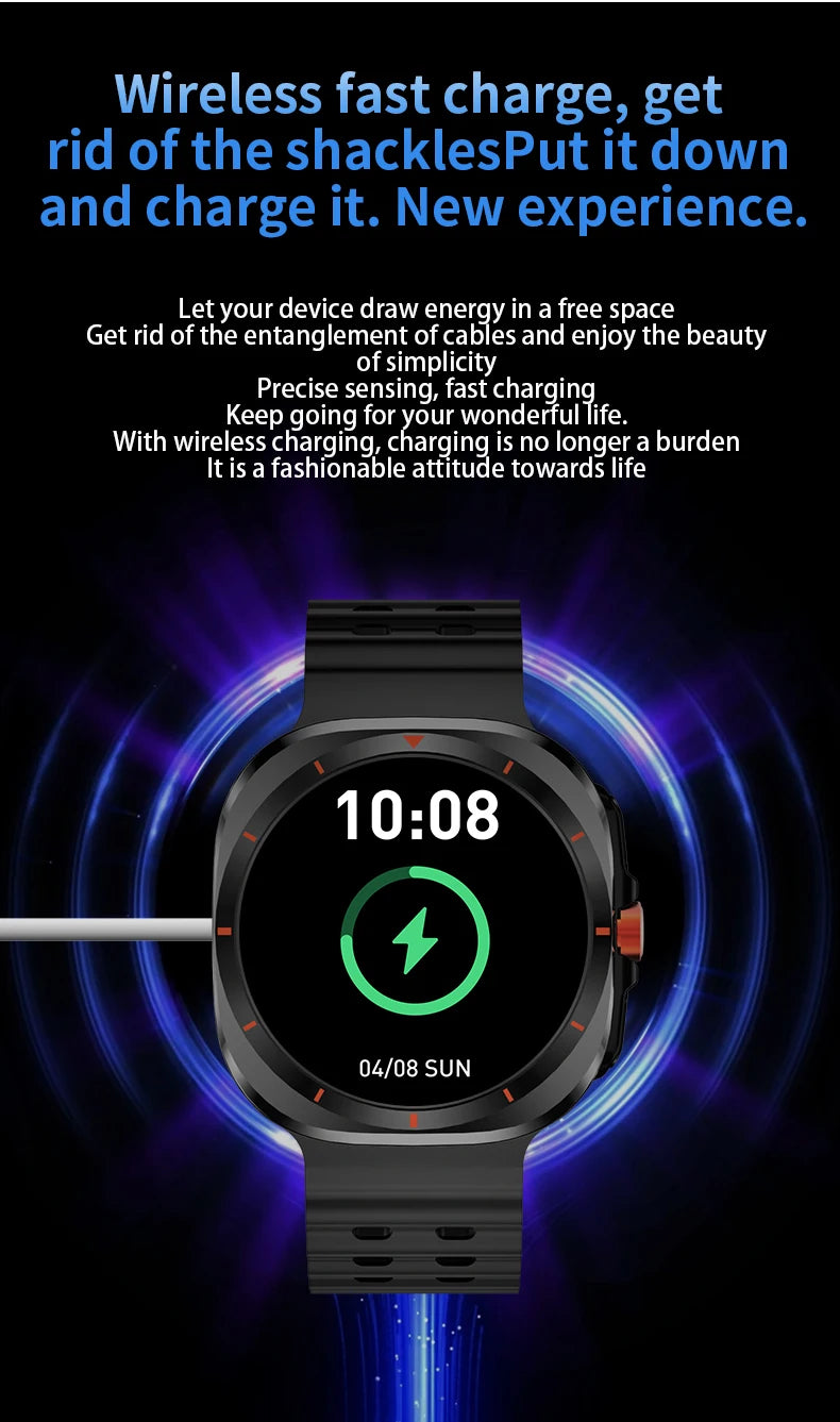 LAXASFIT GT7 Ultra Smartwatch – 1.52" AMOLED Bluetooth Fitness Watch