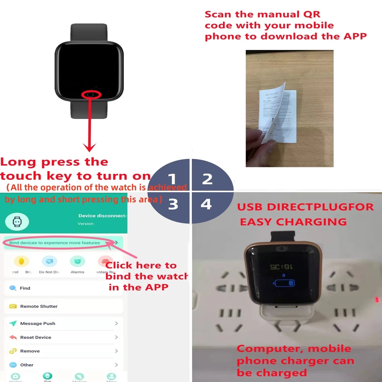 D13 Multifunction Smart Watch – Fitness & Bluetooth Music Bracelet
