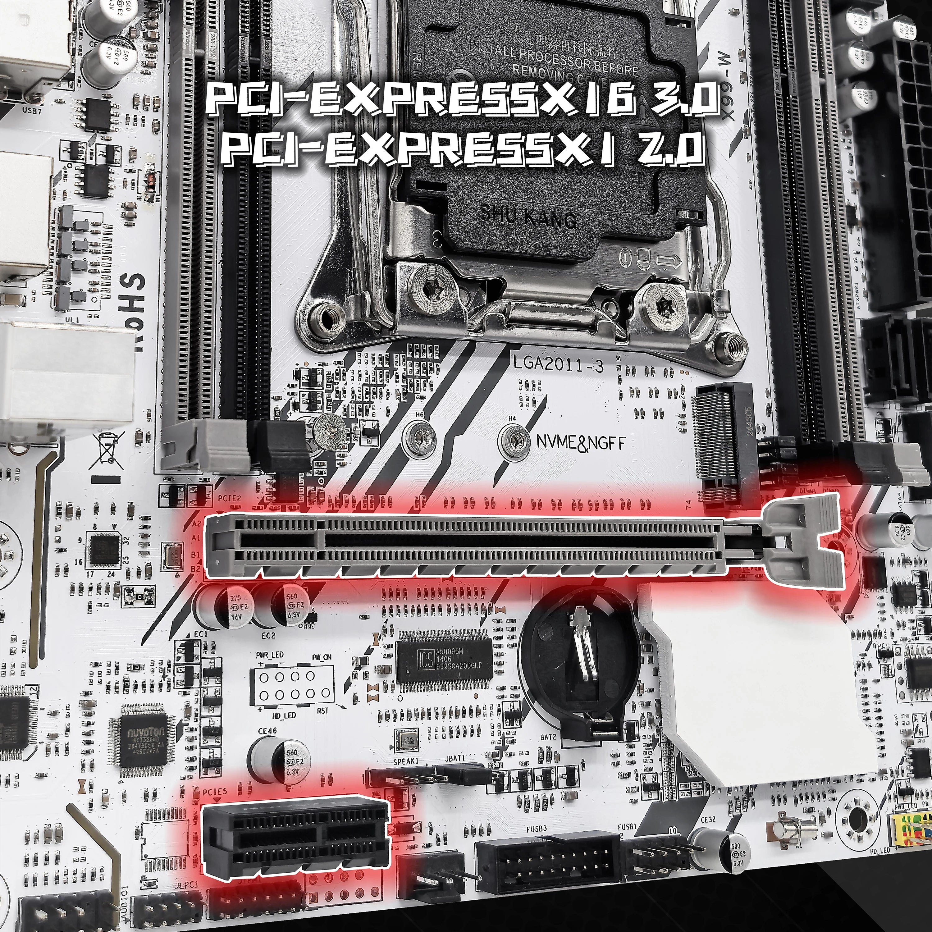 ZSUS X99-W Motherboard Kit – Xeon E5-2680V4 + 16GB DDR4 + M.2 NVMe Support