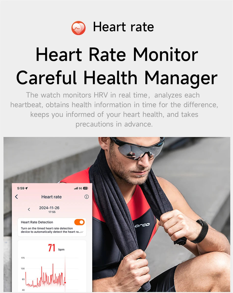 Fitness Tracker Smart Bracelet – Heart Rate & Call Reminder Watch