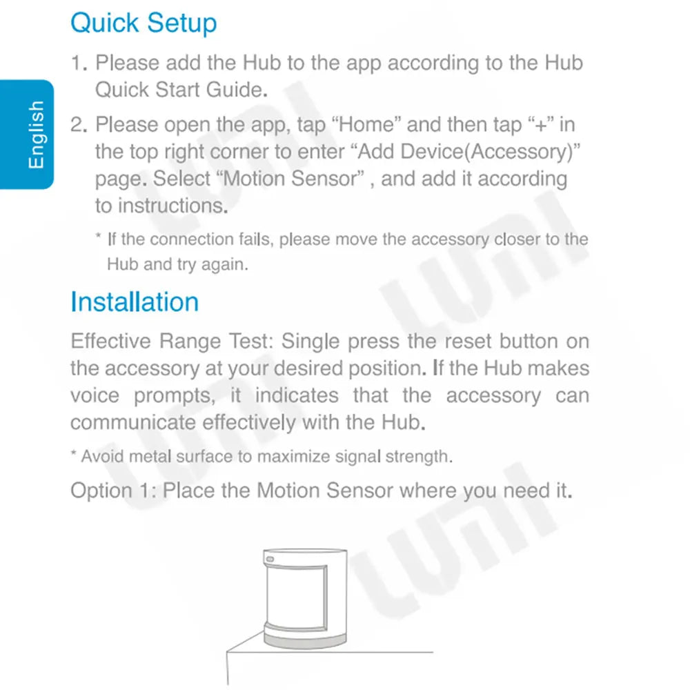 Aqara ZigBee Motion Sensor – Smart Body Detector for MiHome & HomeKit