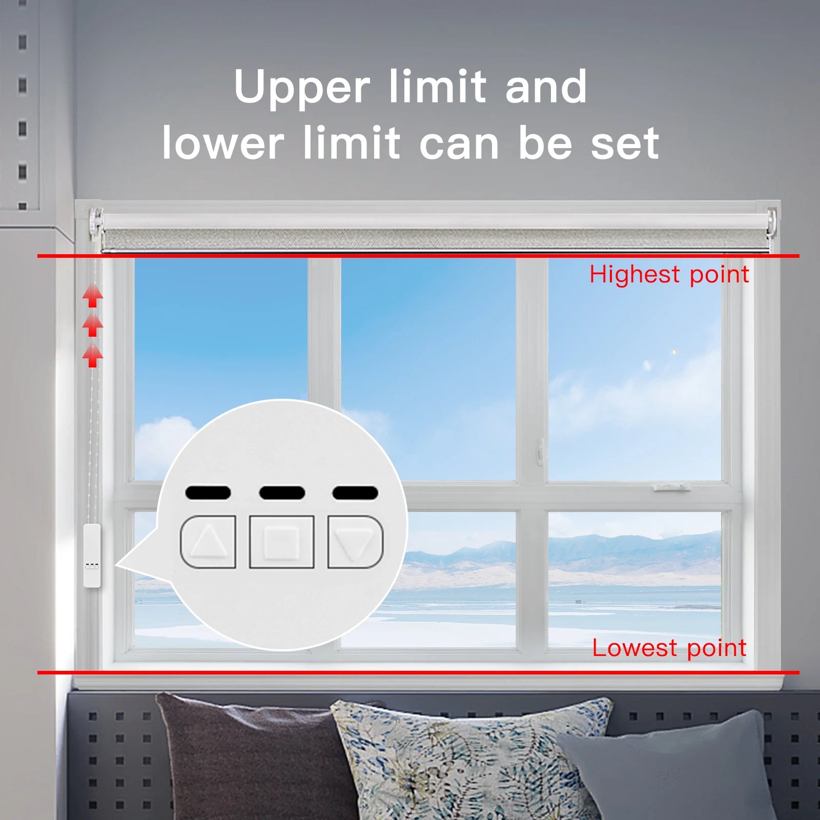 MOES Tuya WiFi Smart Motor – Electric Chain Roller Blinds with RF Remote