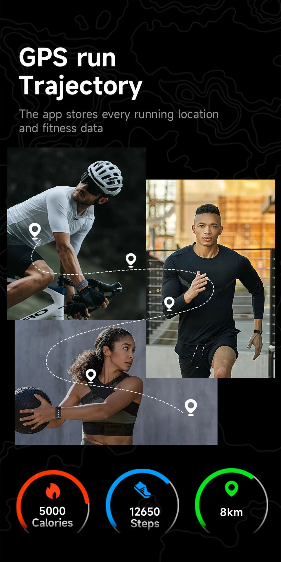 Fitness Tracker Smart Bracelet – Heart Rate & Call Reminder Watch