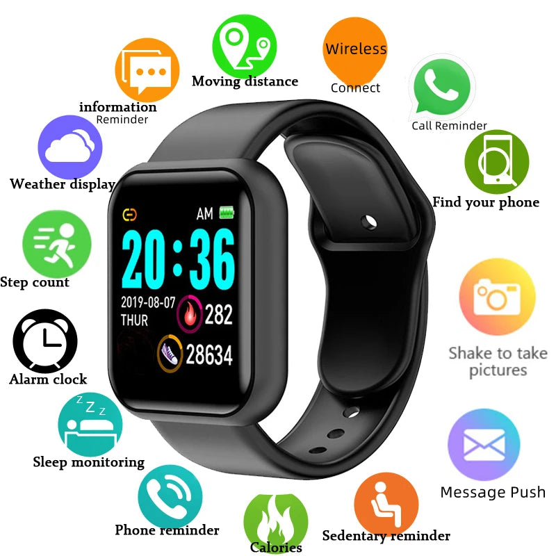 D13 Multifunction Smart Watch – Fitness & Bluetooth Music Bracelet