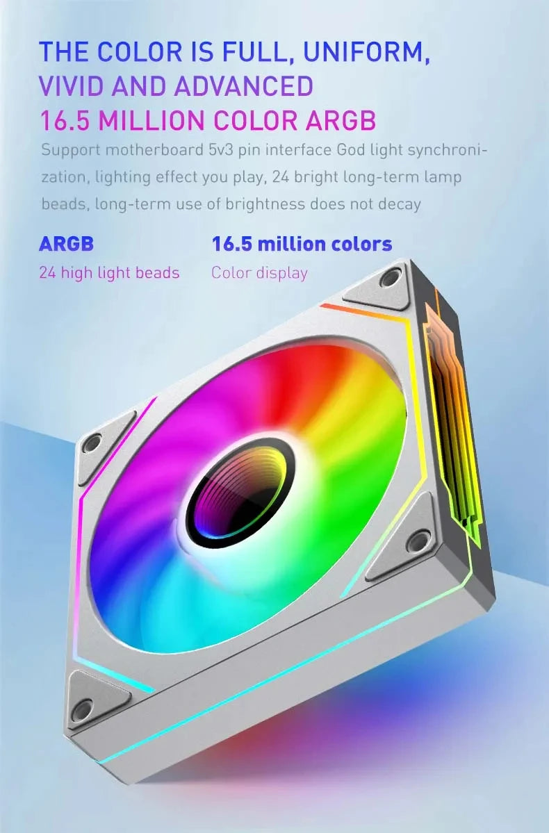 UPSIREN UF-1 PRISM 4 PRO 12cm ARGB PWM Cooling Fan