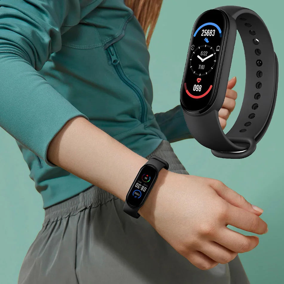 M6 Fitness Smart Watch – Waterproof Health Tracker Band