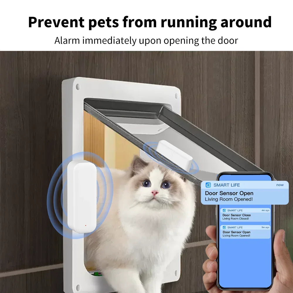 Tuya WiFi Smart Door & Window Sensor – Wireless Home Security Detector