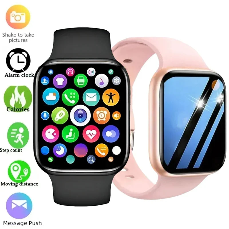 LAXASFIT 2025 Smartwatch – 1.73" Bluetooth Health Watch for Men & Women