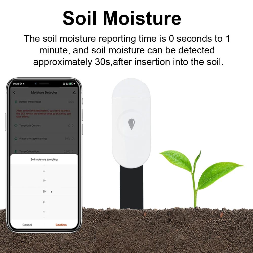Tuya ZigBee Soil Moisture & Temperature Sensor
