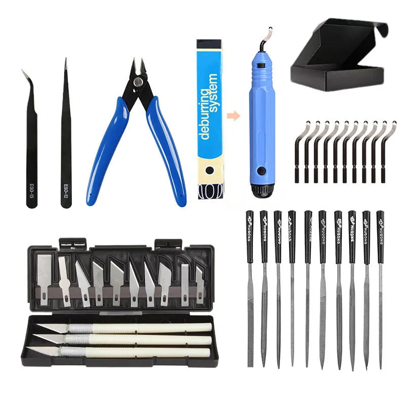 38-Piece 3D Print Model Finishing & Carving Tool Kit