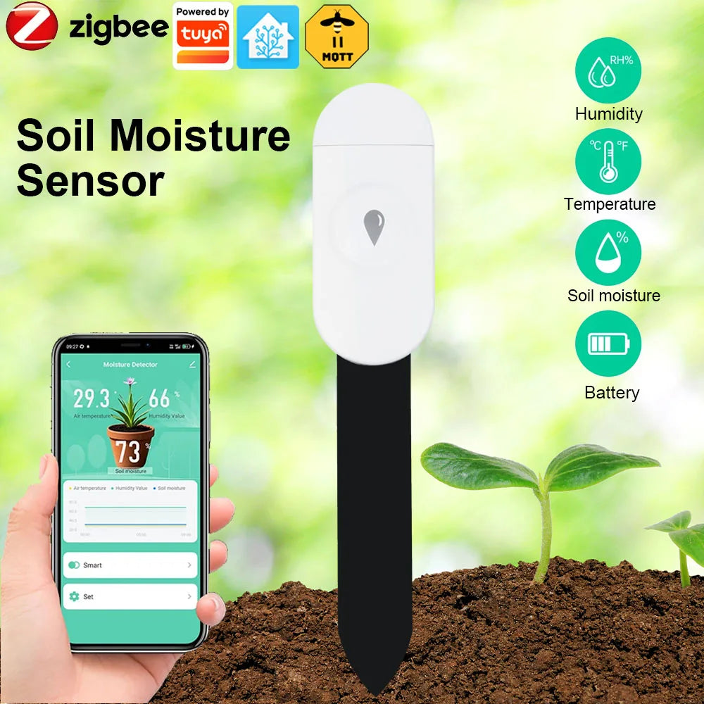 Tuya ZigBee Soil Moisture & Temperature Sensor