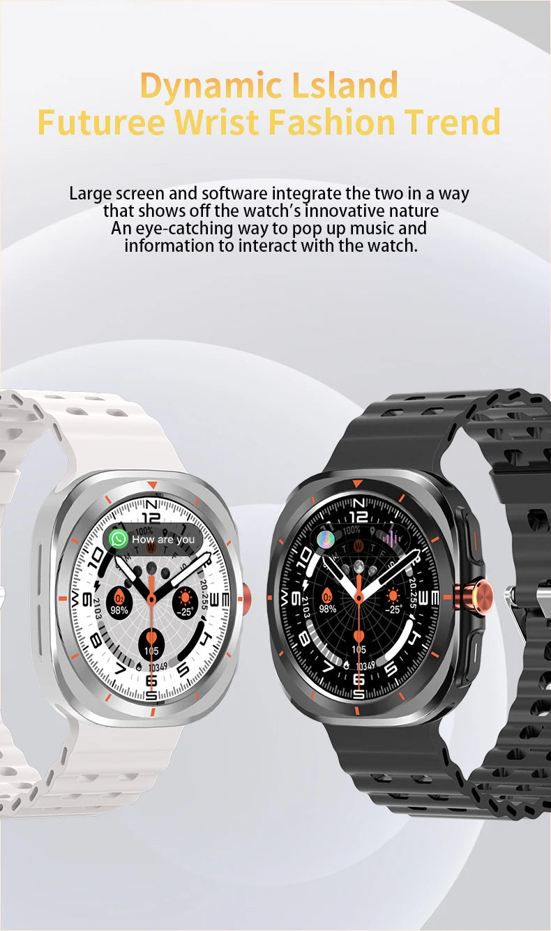 LAXASFIT GT7 Ultra Smartwatch – 1.52" AMOLED Bluetooth Fitness Watch