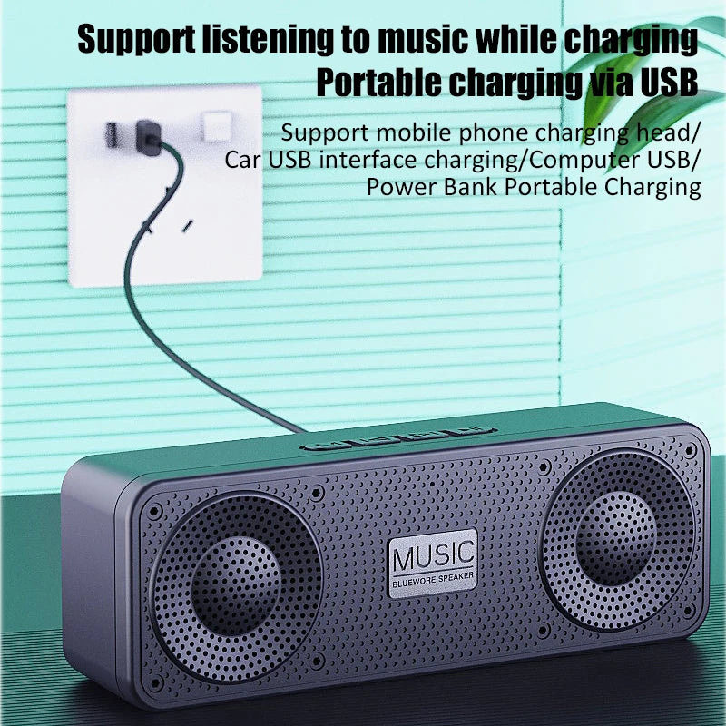 S18 Wireless Bluetooth Smart Speaker – Portable Outdoor Subwoofer & Radio