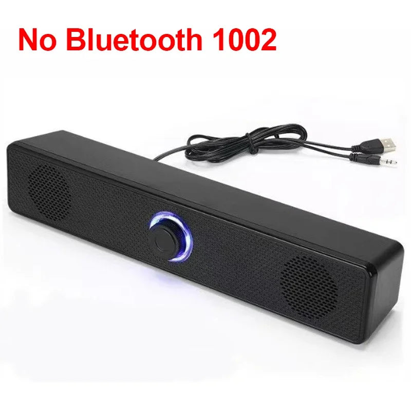 PC Soundbar – Wired & Wireless Bluetooth USB Speaker for TV & Gaming