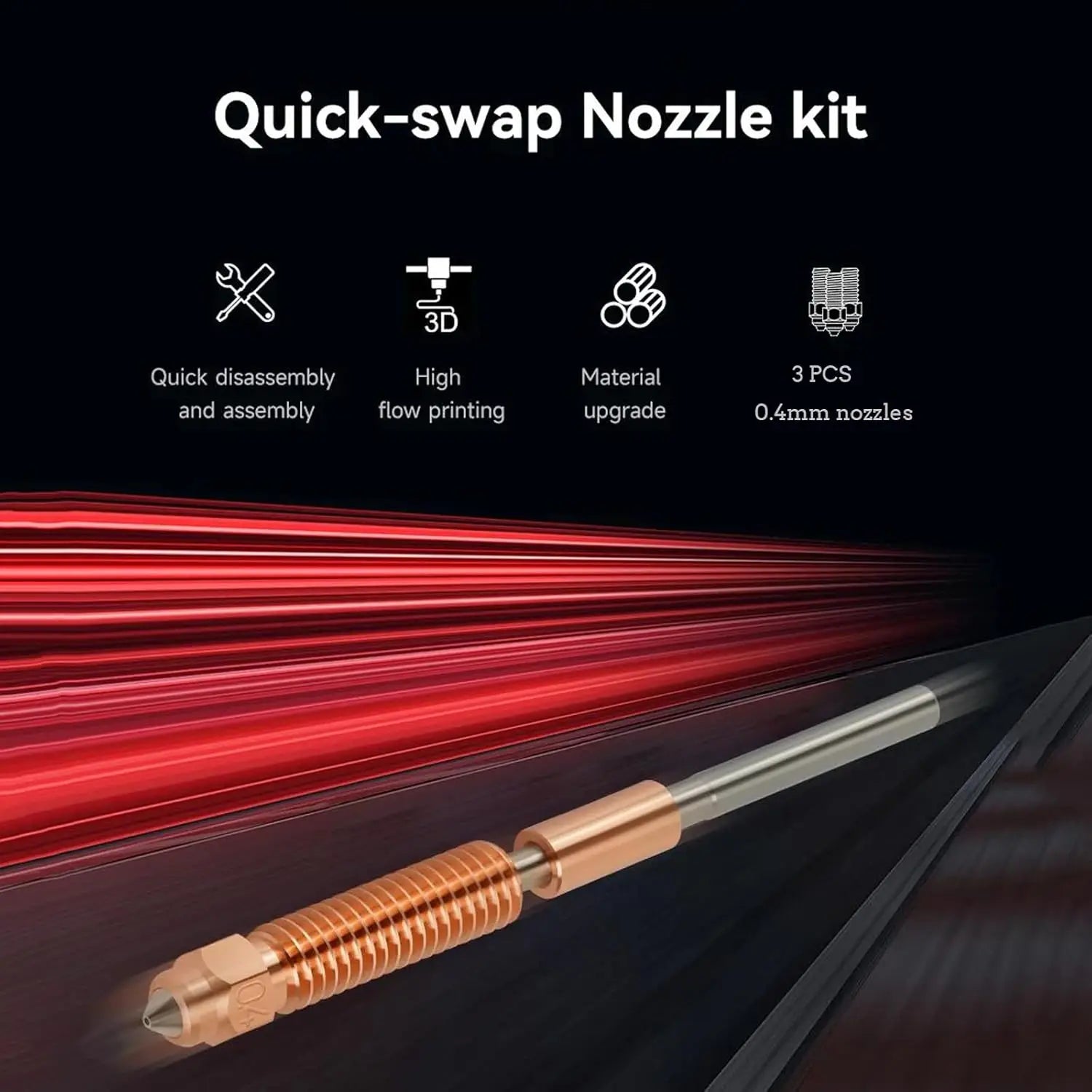 Creality K1C “Unicorn” Quick-Swap Nozzle Kit