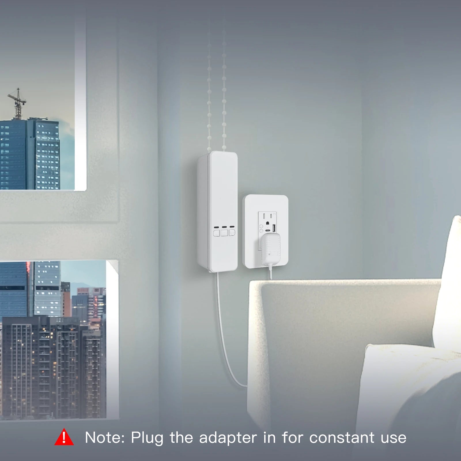MOES Tuya WiFi Smart Motor – Electric Chain Roller Blinds with RF Remote