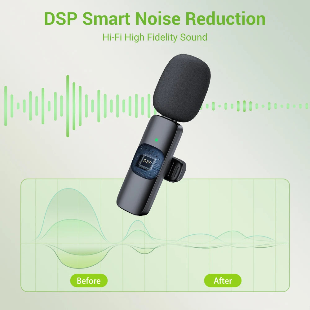 Basix 2.4G Wireless Lavalier Microphone for Phones