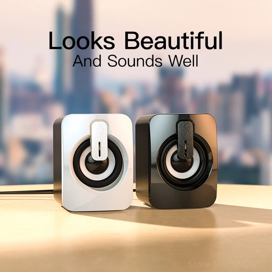 Mini PC Speaker – Portable Sound Box for Computer & Laptop
