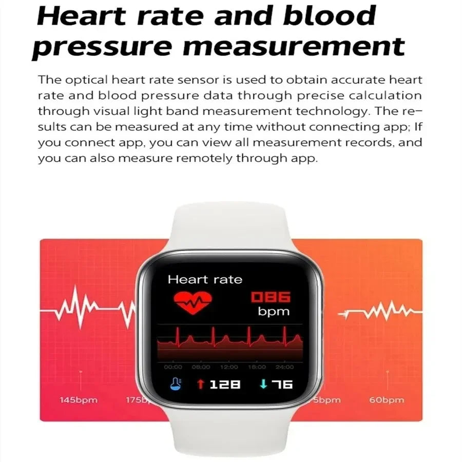 LAXASFIT 2025 Smartwatch – 1.73" Bluetooth Health Watch for Men & Women
