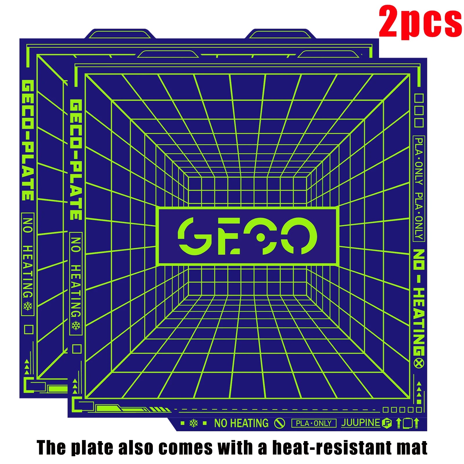 Geco PLA Build Plate 257x257mm for Bambu Lab Printers