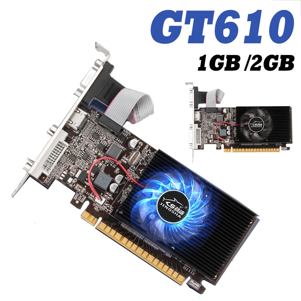 NVIDIA GeForce GT610 Graphics Card – 1GB/2GB DDR3 PCIe 2.0