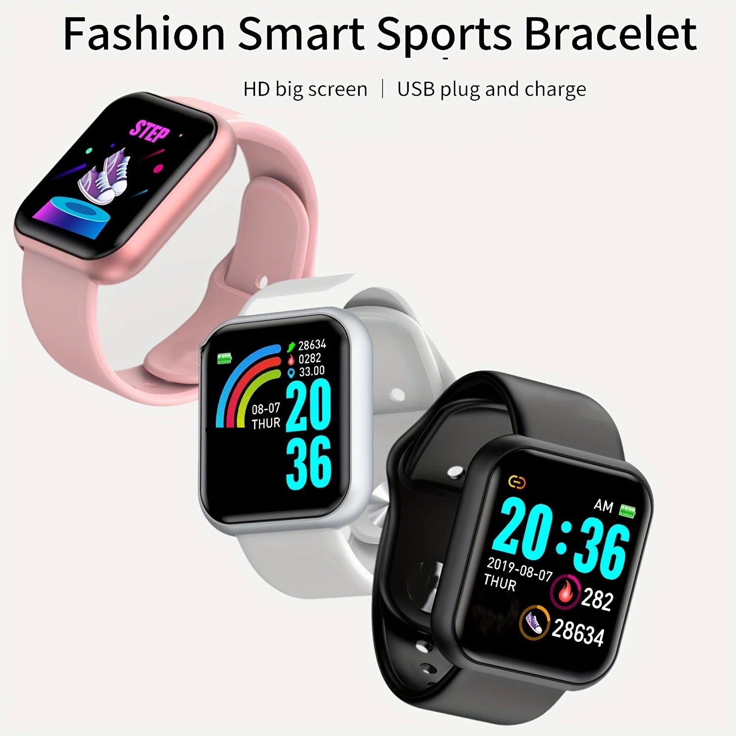 D13 Multifunction Smart Watch – Fitness & Bluetooth Music Bracelet