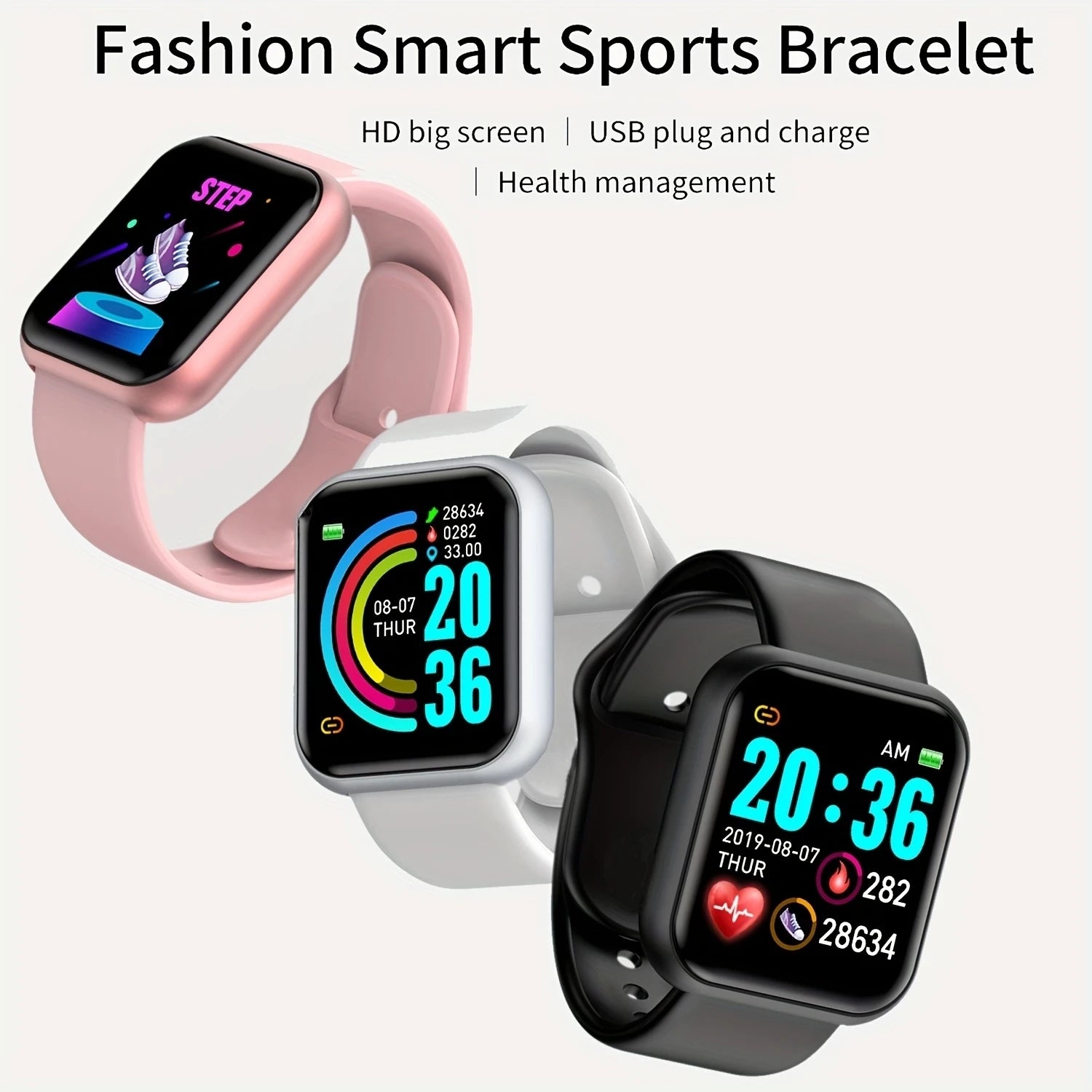 Bluetooth Smart Watch – Fitness & Health Tracker for Men & Women