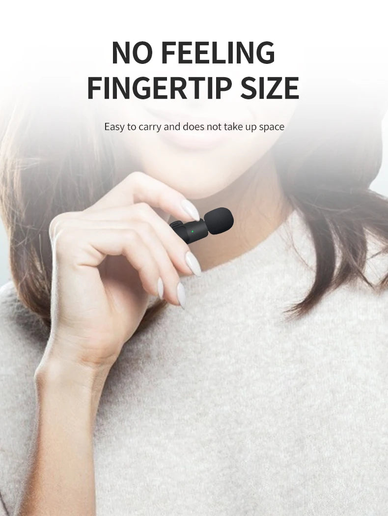 Basix 2.4G Wireless Lavalier Microphone for Phones