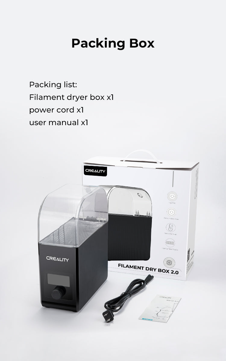 Creality Filament Dryer Box Upgrade – 1KG Spool Holder