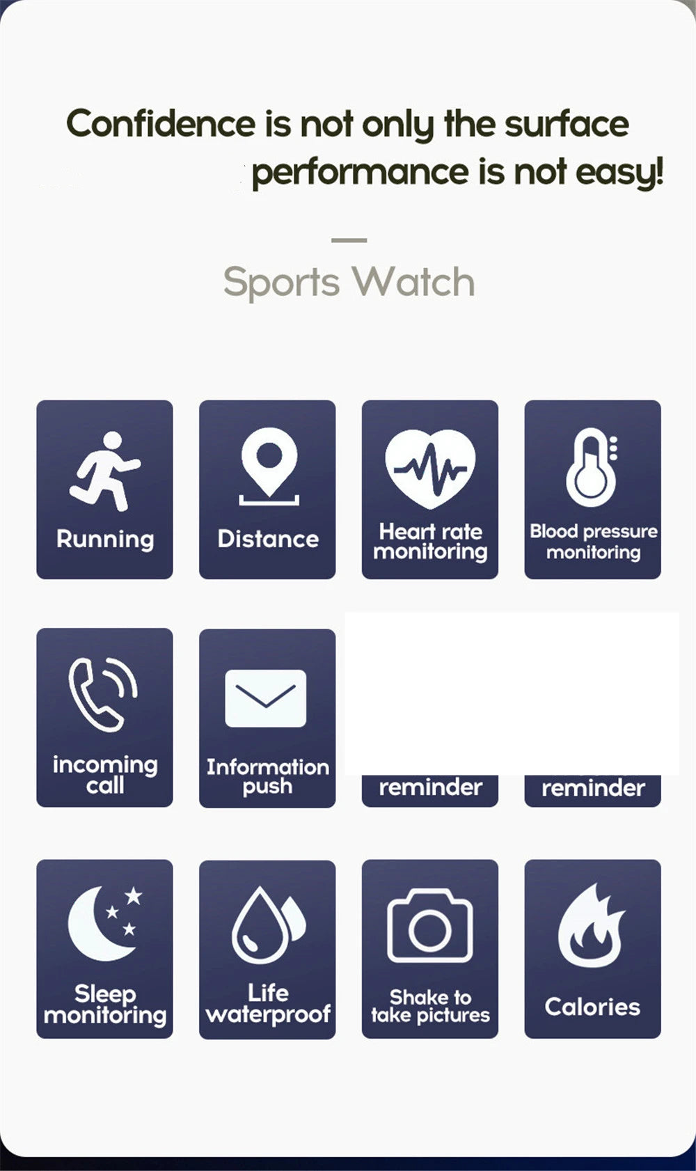 Bluetooth Smart Watch – Fitness & Health Tracker for Men & Women